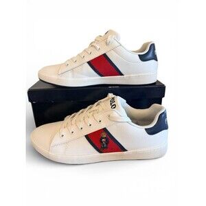 Polo Ralph Lauren Quilton Bear  Junior White/Navy/Red Size 7 US